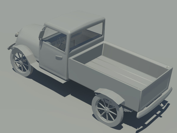 3d old truck model - old truck by Animation Anchor Line